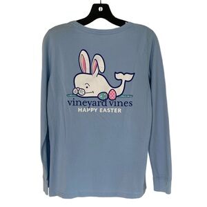 Vineyard Vines Women's Long-Sleeve Happy Easter Whale Tee Shirt